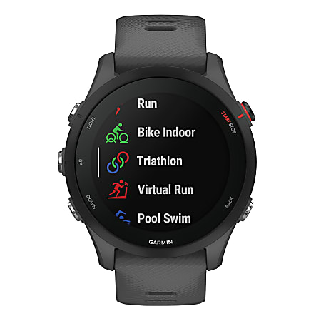 Garmin Forerunner 255 Running Smartwatch Slate Gray - Office Depot