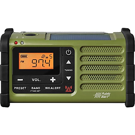 Sangean FM/AM/Weather/Handcrank/Solar/Emergency Alert Radio -  - SG112