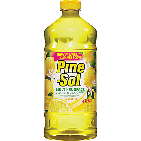 Pine Sol® Multi-Surface Cleaner, Lemon Fresh Scent, 60 Oz Bottle, Box Of 6