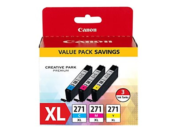 0337C005 (CLI-271XL) High-Yield Ink, Cyan/Magenta/Yellow 0337C005 (CLI-271XL) High-Yield Ink, Cyan/Magenta/Yellow