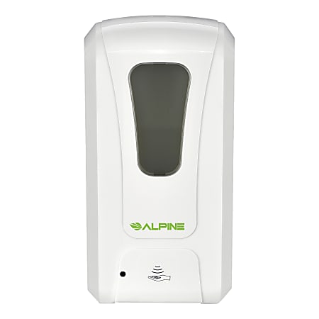 Alpine Liquid Hand Sanitizer/Soap Dispenser, White