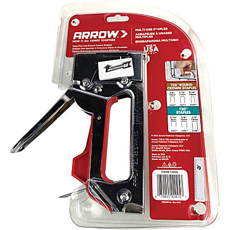 Arrow T2025 Dual Purpose Attacker Staple Gun And Wire Tacker Red