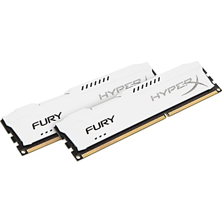 Kingston HyperX Fury 16GB (2 x 8GB) DDR3 SDRAM Memory Kit - For Desktop PC - 16 GB (2 x 8GB) - DDR3-1333/PC3-10666 DDR3 SDRAM - 1333 MHz - CL9 - 1.50 V - Non-ECC - Unbuffered - 240-pin - DIMM
