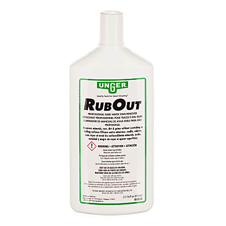 Unger® RubOut Glass Cleaner, 16 oz Bottle, 12/Carton