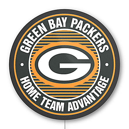 Imperial NFL Home Team Advantage LED Lighted Sign, 23" x 23", Green Bay Packers