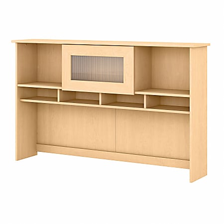 Bush Furniture Cabot 60"W Hutch, Natural Maple, Standard Delivery