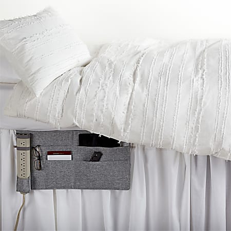 Dormify Non-Slip Bedside Caddy, Gray