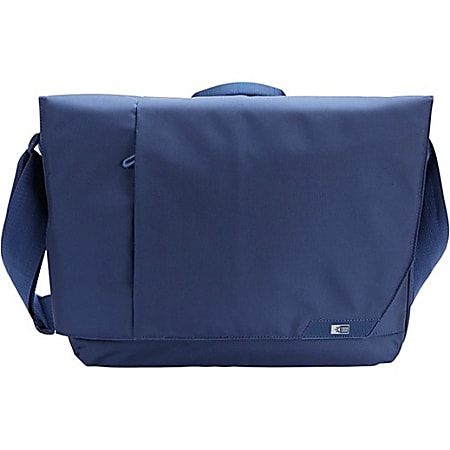 Case Logic MLM-114 Carrying Case (Messenger) for 10.1" to 14.1" Ultrabook - Blue - Nylon, Nylex Interior - Shoulder Strap - 12" Height x 15.9" Width x 3.9" Depth