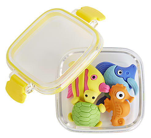 Office Depot Brand Fun Erasers Sea Creatures Pack Of 4 - Office Depot