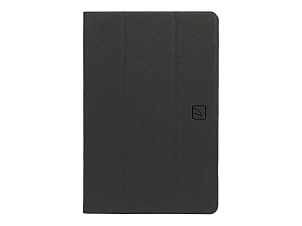 Tucano GALA Folio - Flip cover for tablet - eco-leather - black - for Samsung Galaxy Tab S7+