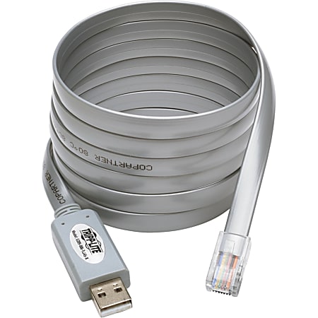 Eaton Tripp Lite Series USB-A to RJ45 Serial Rollover Cable (M/M) - Cisco Compatible, 250 Kbps, 6 ft. (1.83 m), Gray - Serial  - U209006RJ45X