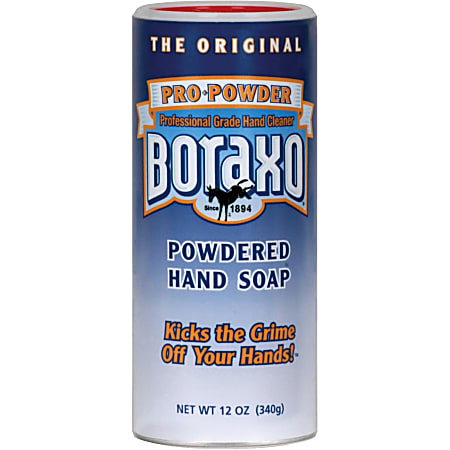 Henkel BORAXO Powdered Hand Soap - 12 oz - Grease Remover, Dirt Remover - Hand - White - Water Soluble - 12 / Carton