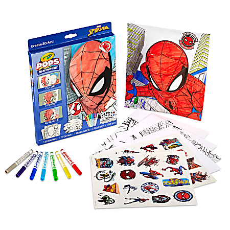 Crayola Paper POPs 3D Activity Set, Spider-Man