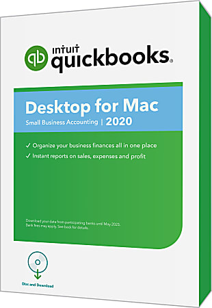 Intuit® QuickBooks® Desktop For Mac® 2020, Disc & Download