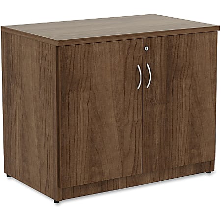 Lorell® Essentials 36"W Storage Cabinet, Walnut