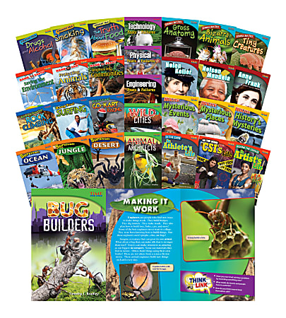Teacher Created Materials TIME FOR KIDS® Nonfiction Book Set, Set Of 30 Books, Grade 4