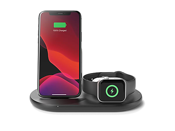 Belkin BoostCharge 3-in-1 - Wireless charging stand - black