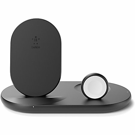 Belkin BoostCharge Pro 3 in 1 Wireless Charger with MagSafe 15W Input  connectors USB - Office Depot