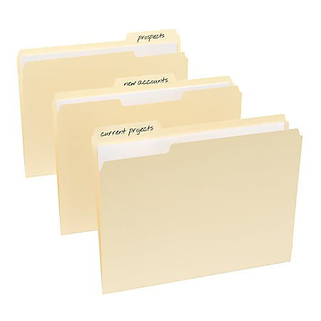Pen+Gear File Folders, Letter, Manila, 1/3 Cut, 150 Count