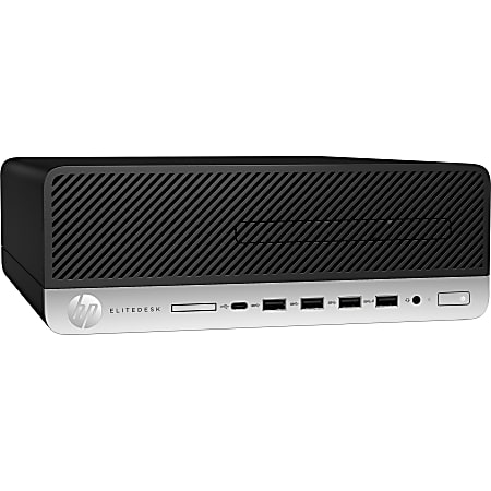 HP EliteDesk 705 G5 Desktop Computer - AMD Athlon PRO 300GE 3.40 GHz - 8 GB RAM DDR4 SDRAM - 256 GB SSD - Small Form Factor - Windows 10 Pro 64-bit - AMD Radeon Vega 3 Graphics - DVD-Writer - English Keyboard - 180 W