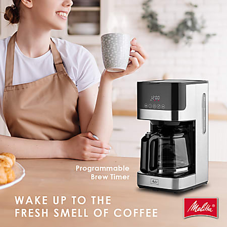 Melitta Aroma Tocco 10 Cup Programmable Drip Coffee Maker With Glass ...