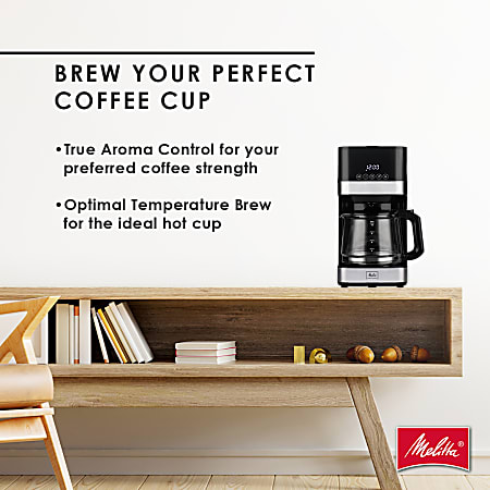 Melitta Aroma Tocco 10 Cup Programmable Drip Coffee Maker With Glass ...