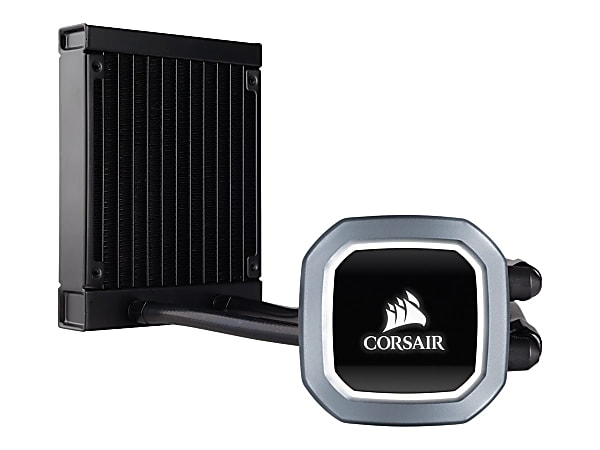 Corsair Hydro Series H60 (2018) 120mm Liquid CPU Cooler - 1 x 120mm - 427.9 gal/min - 28.3 dB(A) Noise - Liquid Cooler Cooler