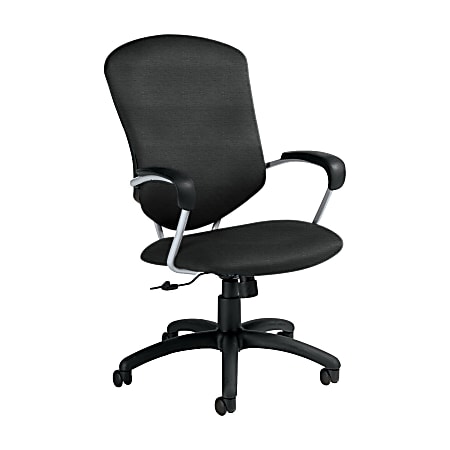 Global® Supra Tilter Chair, High-Back, 42"H x 26"W x 27"D, Granite Rock/Black