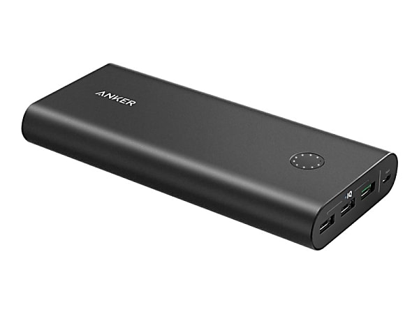 Anker PowerCore+ 26800 - Power bank - 26800 mAh - 96.48 Wh - 2.4 A - QC 3.0 - 3 output connectors (USB) - black