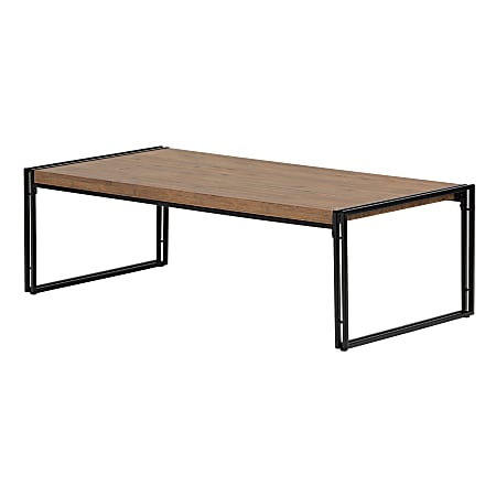 South Shore Gimetri Coffee Table, 15"H x 47-1/4"W x 23-3/4"D, Rustic Bamboo