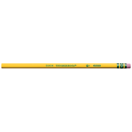 Ticonderoga No. 4 Pencils - #4 Lead - Black Lead - Yellow Cedar