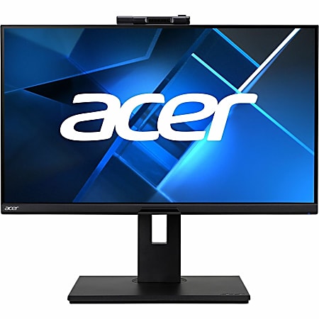 Acer B248Y Webcam Full HD LCD Monitor - 16:9 - Black - 23.8" Viewable - In-plane Switching (IPS) Technology - LED Backlight - 1920 x 1080 - 16.7 Million Colors - 250 Nit - 4 ms - Speakers - HDMI - DisplayPort