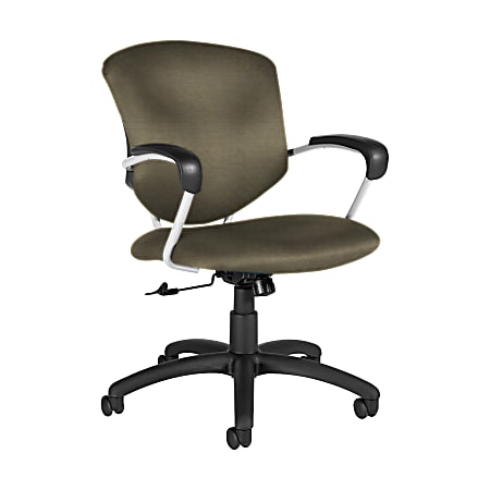 Global® Supra Tilter Chair, Mid-Back, 39"H x 26"W x 26"D, Sandcastle/Black