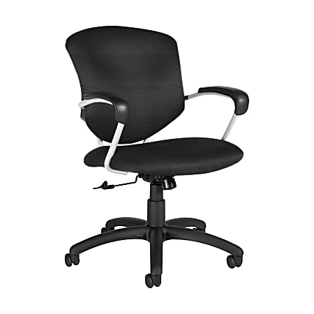 Global® Supra Tilter Chair, Mid-Back, 39"H x 26"W x 26"D, Granite Rock/Black