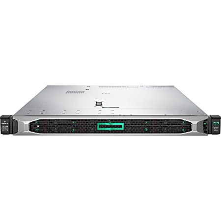 HPE ProLiant DL360 G10 1U Rack Server - 1 x Intel Xeon Silver 4208 2.10 GHz - 16 GB RAM HDD SSD - Serial ATA/600 Controller - 2 Processor Support - 16 MB Graphic Card - Gigabit Ethernet