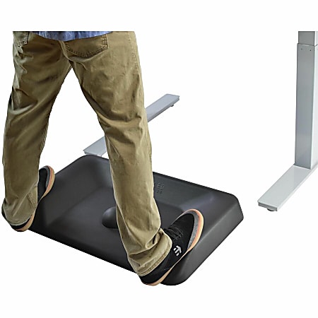 Uncaged Ergonomics Active Standing Desk Mat 20x34 Non Flat Contoured Anti Fatigue Comfort Cushion Floor Mat for Stand Up Office Desks Office Depot