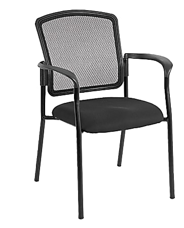 Mammoth Office Products Mesh-Back Stackable Guest Chair, Flack