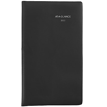 AT-A-GLANCE 14-Month DayMinder Monthly Planner, 3-1/2" x 6", Black, December 2021 To January 2023, SK5300