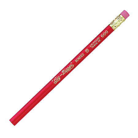 J.R. Moon Pencil Co. Big Dipper Pencils, With Eraser, 2.11 mm, #2 Lead, Pack Of 72