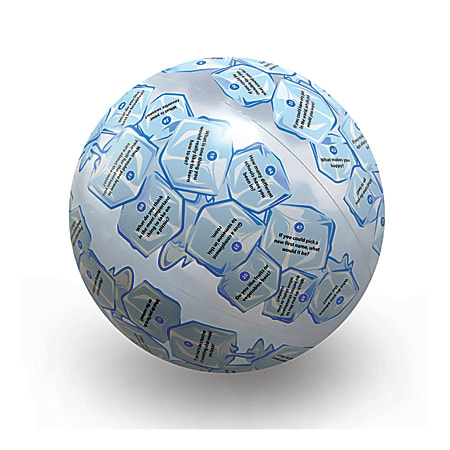 American Educational Products Clever Catch® Advanced Ice Breakers Ball, 24", Grades 5-12