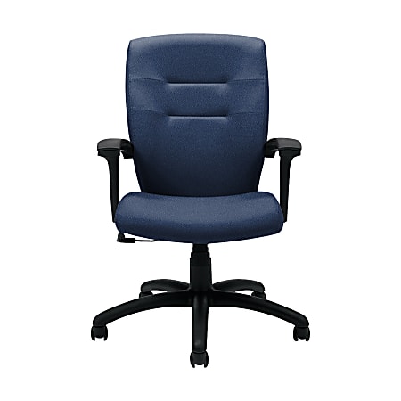 Global® Synopsis Tilter Chair, Mid-Back, 39 1/2"H x 24 1/2"W x 26 1/2"D, Admiral/Black