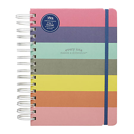 Markings by C.R. Gibson® 3-In-1 Journal With Neon Pen & Pencil, 6 7/8" x 8 1/2", 480 Pages (240 Sheets), Blue