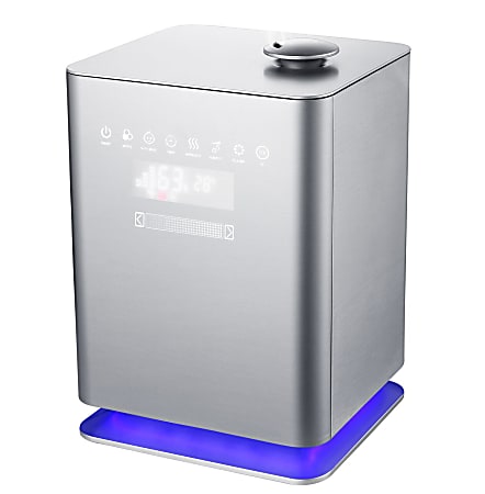 Crane Top-Fill Premium Ultrasonic Cool Mist Humidifier, 13"H x 9-1/4"W x 8"D, Metallic