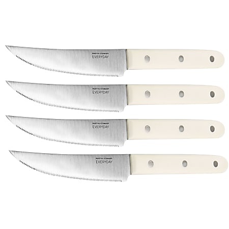 Martha Stewart Everyday Gray 4-Piece Steak Knife Set