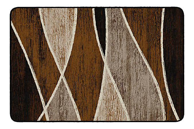 Flagship Carpets Waterford Rectangular Area Rug, 4' x 6', Chocolate