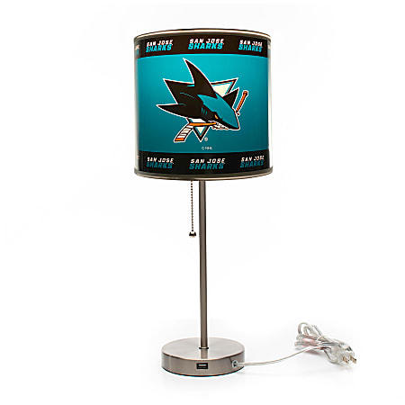 Imperial NHL Table Lamp, 19"H, San Jose Sharks