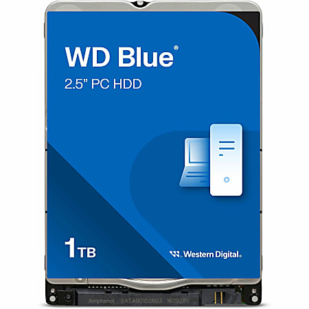 Western Digital Blue WD10SPZX 1 TB Hard Drive - 2.5" Internal - SATA (SATA/600) - Notebook Device Supported - 5400rpm - 2 Year Warranty - 1