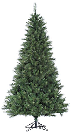 Canyon Pine Artificial Christmas Tree, 7 1/2', Green/Black