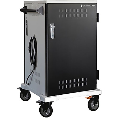 Anywhere Cart 36 Bay Pre-Wired USB-C Cart - 4 Casters - 5" Caster Size - Metal - 26" Width x 26" Depth x 44" Height - For 36 Devices