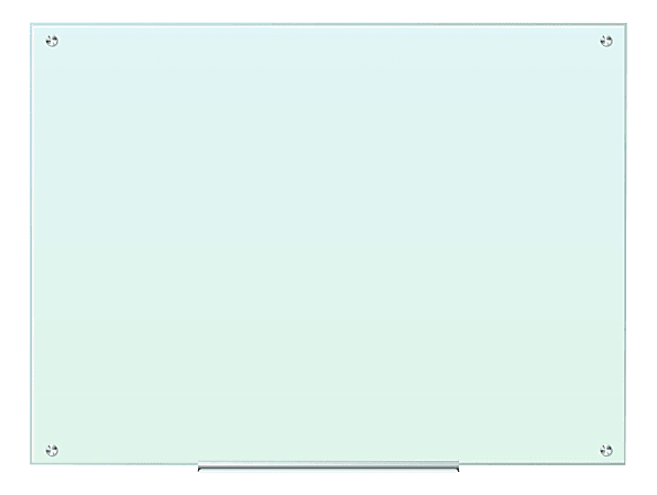 U Brands® Frameless Magnetic Dry-Erase Board, Glass, 48" x 36", Frosted White (Actual Size 47" x 35")